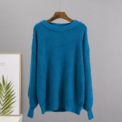 Soft Loose Knitted Cashmere Sweater Women 2023 New