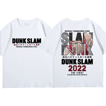 Anime Slam Dunk T-Shirt für Männer Sakuragi Hanamichi Kaede Rukawa