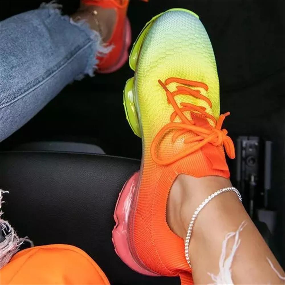 Women Sneakers Trends Spring New Stretch Fabric