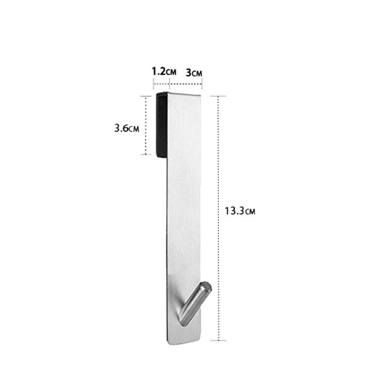 Bad Dusche Tür Zurück Haken Edelstahl Über Glas Tür Dusche Handtuch Rack S-Form Bad Bademantel Aufhänger Halter haken