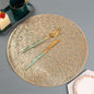 Tisch Matte Hibiscus Blume Bronzing PVC Tischset Hohl Isolierung Coaster Pads Tabelle Bowl Home Weihnachten Decor Wärme Beständig