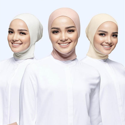 Moslemische Innere Kappe Hijab Für Frauen Solide Underscarf Hijab