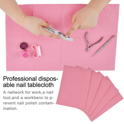 Foldable Nail Polish Disposable Hand Pillow Holder Tablecloth Lint Paper Pad Nails Art Cleaning Hand Mat Napkin Manicure Tools