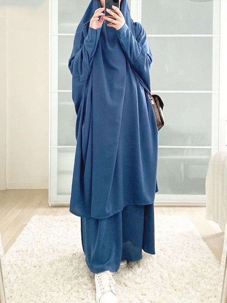 Hooded Muslim Women Hijab Dress Prayer Garment