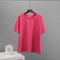 Summer Cotton Sets Women Casual Two Pieces Short Sleeve T Shirts