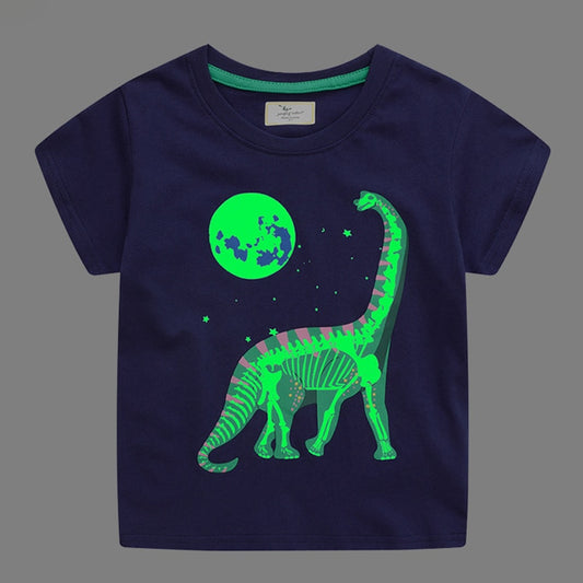 Summer New Fashion Children Luminous Dinosaur Shark Cartoon