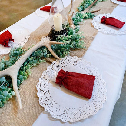 100 stücke Weiß Spitze Papier Deckchen Sets DIY Box Verpackung Geschenk Wrap Papier Handwerk Für Hochzeit Party Favors Tisch Dekoration matte