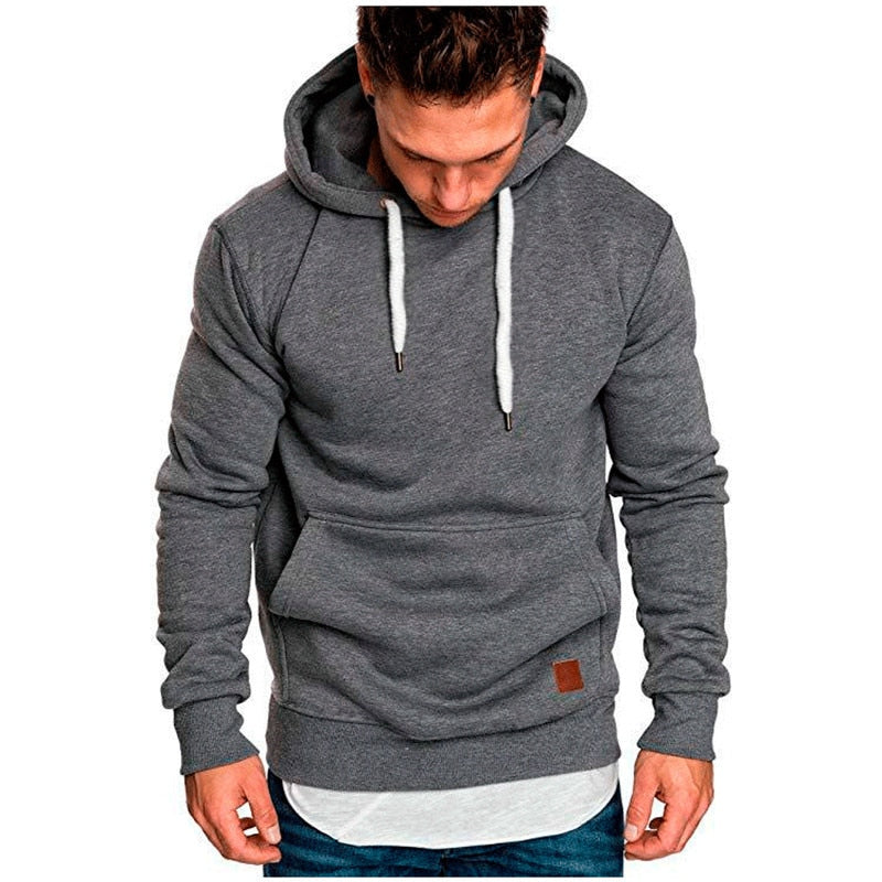 Covrlge Men's Sweatshirt Long Sleeve Autumn Spring Casual Hoodies Top Boy