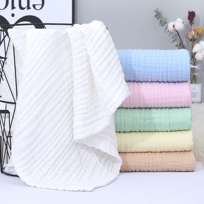 baby blanket cuddle blanket baby blanket wool blanket receiving blankets muslin 6 layers Bamboo Cotton Baby Blanket Infant Kids Swaddle Wrap Blanket Sleeping Warm Duvet Bedspread Muslin Baby Blanket