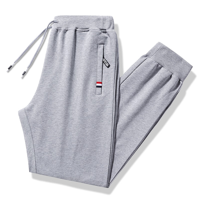 Elastic Waist Casual Cotton Track Pants