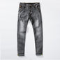 7 Color Men Stretch Skinny Jeans Fashion Casual Slim Fit Denim Pants Male Gray Black Khaki White Trousers Brand