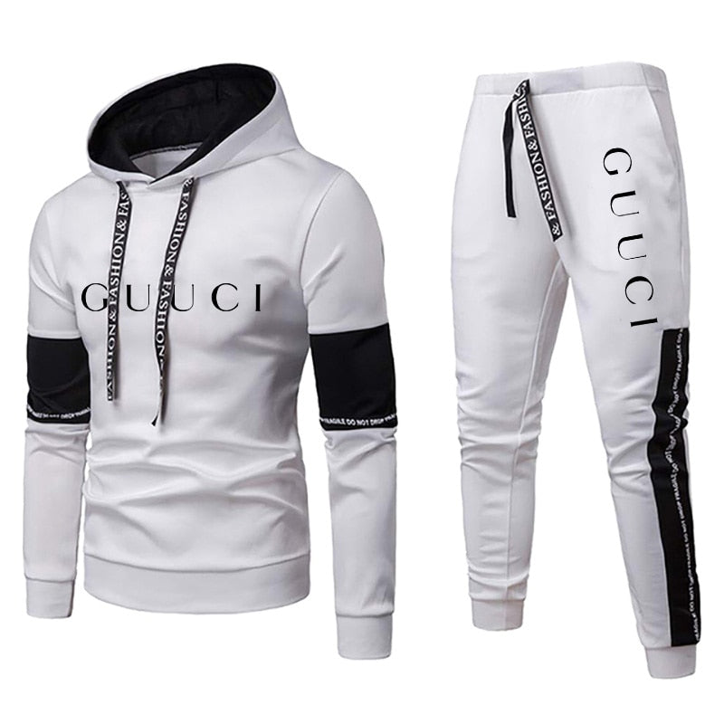 Männer Luxus Sweatshirt Set 2023 Hoodies + Jogginghose Trainingsanzug Outfits Jogger Marke Sport Anzug Männlichen Pullover Streetwear Kleidung