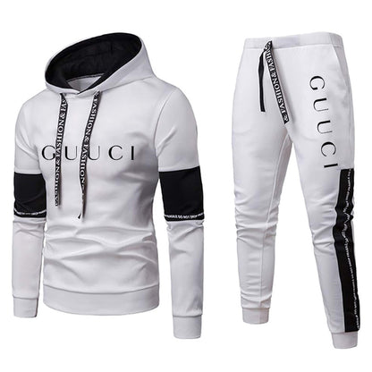 Men Luxury Sweatshirt Set 2023 Hoodies + Sweatpants Tracksuit Outfits Jogger Brand Sport Suit Male Pullover Streetwear Clothing