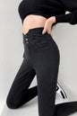 Skinny Pencil Jeans Four Buttons Vintage High Waist Women Slim Stretch Denim Pants Tight Trousers 2022 Women's Pants