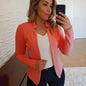 Women Thin White Blazers Spring 2023 Female Summer Blazer Long Sleeve Open Stitch OL Women