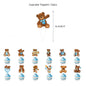 Cute teddy bear baby party disposable tableware sets brown blue napkin plate cup kids baby girl happy birthday party suppli