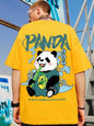 Kawaii Vintage Anime panda Print T Shirt Lustige Männer Sommer