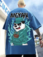 Kawaii Vintage Anime panda Print T Shirt Lustige Männer Sommer