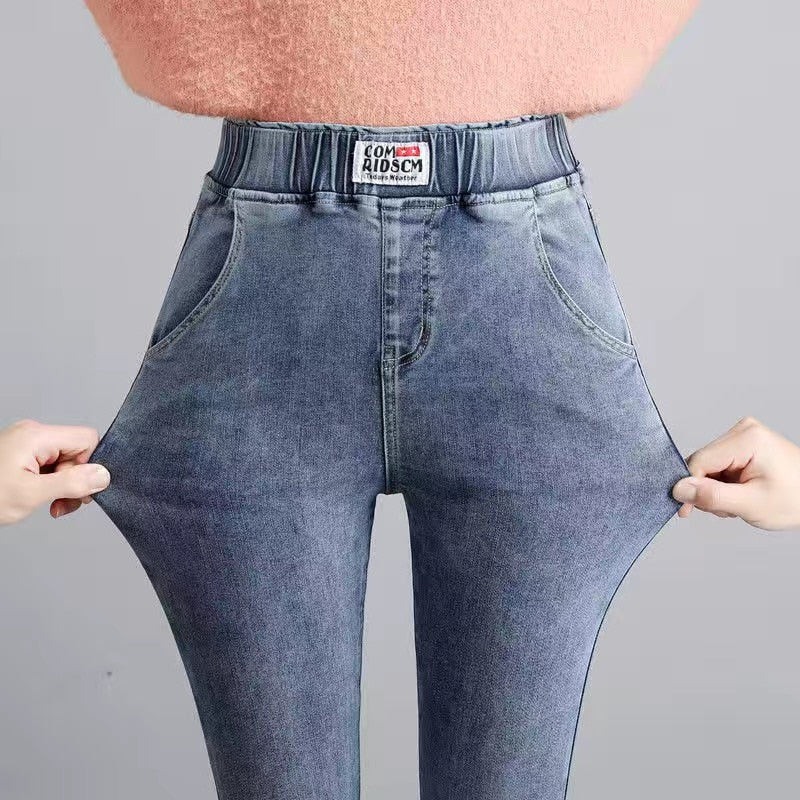 Jeans Oversize 26-38 Skinny Denim Pants women High Waist Slim Jean Vintage Wash Pencil Stretch Vaqueros Leggings pantalones