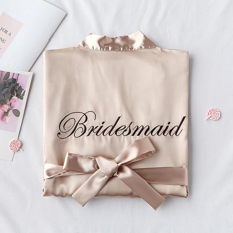 Bride with Team Bride Bathrobe Bride To Be Bridal Shower Bachelorette Party Bride Hen Party Bridesmaid Gift Wedding Decoration