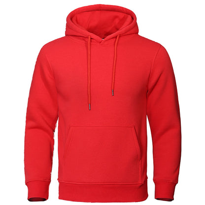 Autumn Winter Men Hoodies Fleece Warm Men Sweatshirt Fashion Streetwear Casual