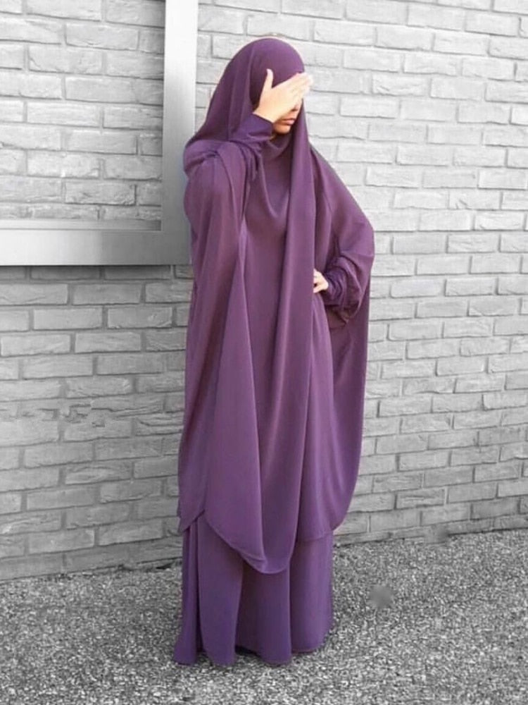 Hooded Muslim Women Hijab Dress Prayer Garment