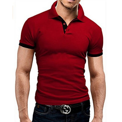 Covrlge Polo Shirt Men Summer Stritching Men's Shorts Sleeve Polo Business Clothing Luxury Men T Shirt Brand Polos MTP129