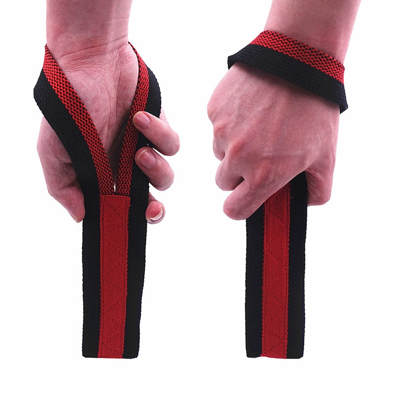 1 Pair Gym Lifting Straps Fitness Gloves Anti-slip Hand Wraps