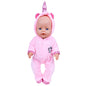 18 zoll Puppe Kleidung Einhorn Bademantel Anzug 43 Cm Puppe Kleidung Geboren Baby Fit Amerikanische Mädchen Puppe Zubehör Puppen für mädchen Geschenk