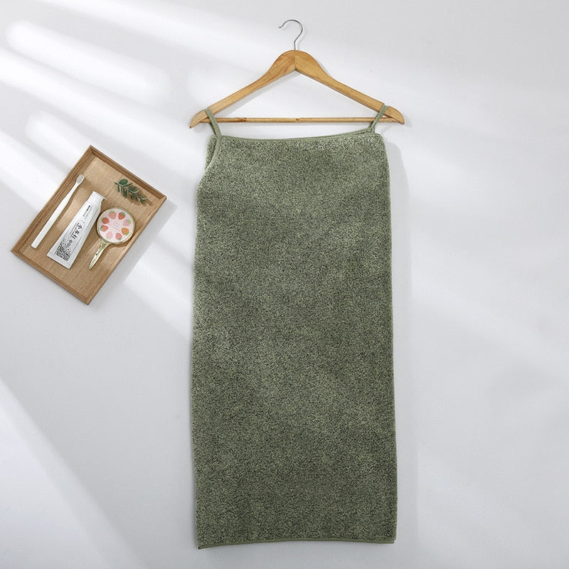 Portable Microfiber Bathrobe Woman Shower Female Soft Bath Towel for Adults for Home Textiles Bath and Sauna Towels Bathroom