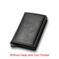 Carbon Fiber Rfid Card Holder Men Wallets Money Bag Zipper Purse Small Leather Mini Slim Wallets Vallet Carteira Masculina