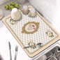 Placemat for dining table absorbent tableware mats dish drying mat drain cushion heat resistant worktop mat home decoration