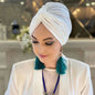 Muslim White Hijab Cap Undercap Abaya Hijabs