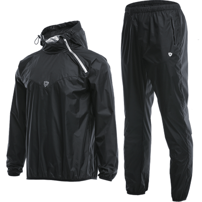 Sauna Suit Men Gym Clothing Set Hoodies Pullover Sportswear