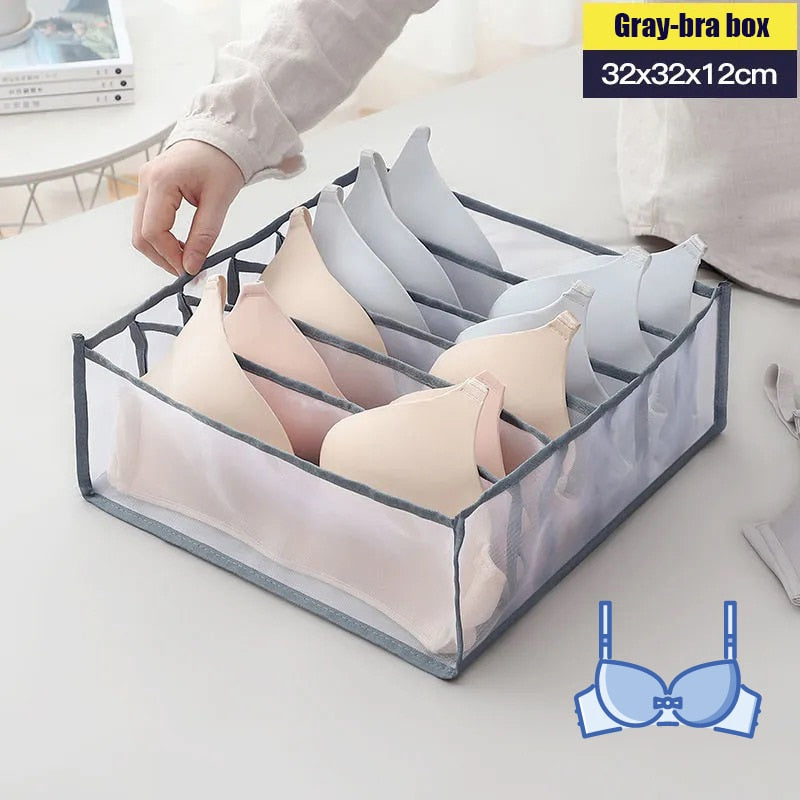 Jeans Fach Lagerung Box Closet Kleidung Schublade Mesh Trennung Box Stapeln Hosen Schublade Teiler Kann Gewaschen Startseite Organizer