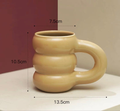 Kreative Wasser Tasse Keramik Becher Nordic Kaffee Tassen mit Großen Handrip Farbige Keramik Große Saft Tassen