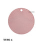 Silicone Mat Coaster Food Grade Material Placemat Non-slip Table Mat Kitchen Accessories Gadgets Round Cup Mat