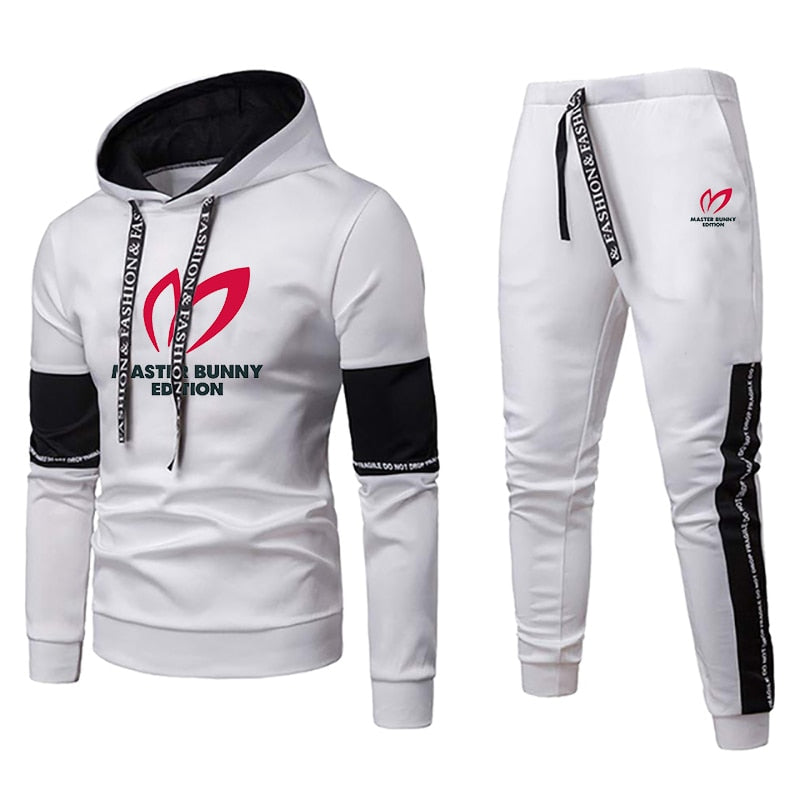 Men Luxury Sweatshirt Set 2023 Hoodies + Sweatpants Tracksuit Outfits Jogger Brand Sport Suit Male Pullover Streetwear Clothing