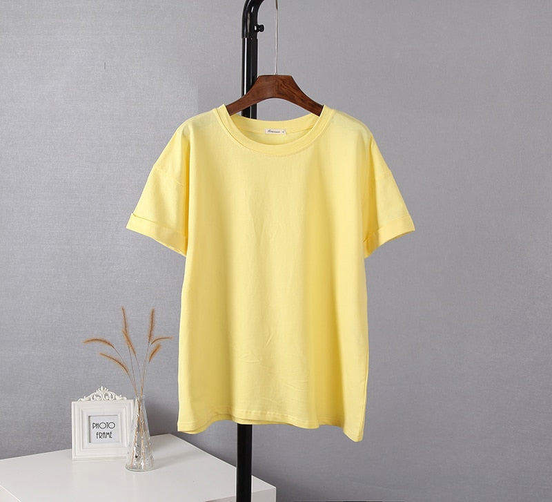 Sommer Baumwolle Sets Frauen Casual Zwei Stücke Kurzarm T Shirts