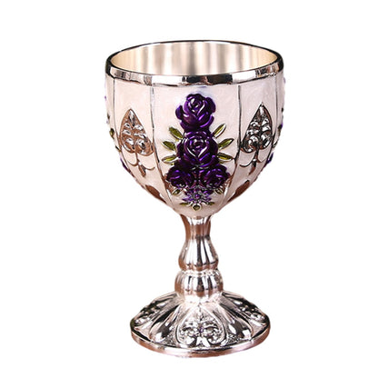 30/40ML Aluminum Alloy Glasses Retro Tableware Goblet Vintage European Style Spirit Champagne Glasses Bar Home Decor