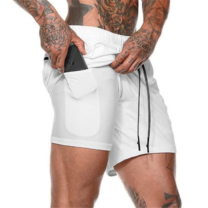 Sport Shorts Männer Sportswear Doppel-deck Laufhose