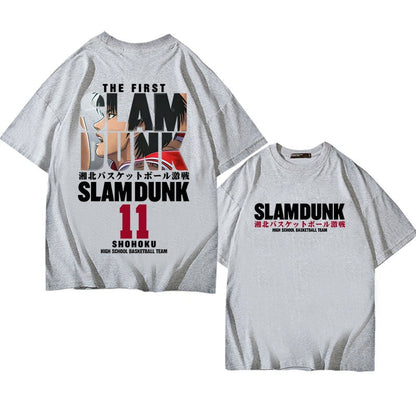 Anime Slam Dunk T-Shirt für Männer Sakuragi Hanamichi Kaede Rukawa