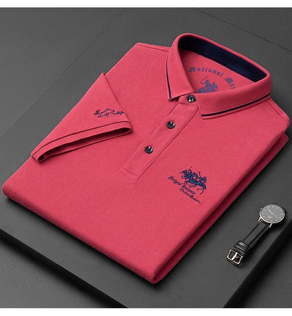 Neue Gestickte Polo Shirt männer High-end-Luxus Top Sommer