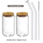 550ml/400ml Glass Cup With Lid and Straw Transparent Bubble Tea Cup Juice Glass Beer Can Milk Mocha Cups Breakfast Mug Drink