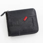 Men's leather wallet wax oil skin wallet for men purse short male card holder wallets zipper around money purse