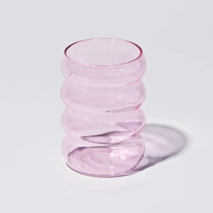 Creative Glass Cup Heat-resistant Tumbler Drinkware Tea Juice Milk Coffee Mug Home Water Glasses Ripple Mug 250ml
