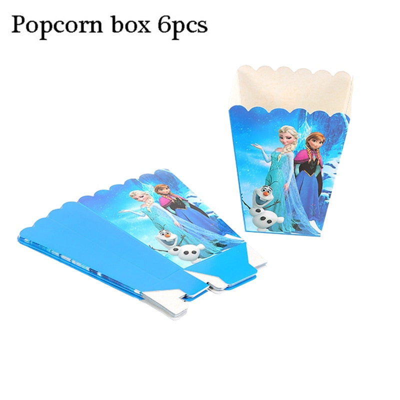 Frozen Anna Elsa Princess Birthday Party Decorations Kids Disposable Tableware Plates Cups Napkins Balloons Baby Party Supplies