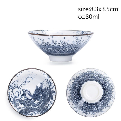 Chinesische Keramik Tee-set Tee-Set Kleine Tee Tasse Einzigen Tasse Blau und Weiß Porzellan Tasse Persönliche Tasse Tasse master Tasse