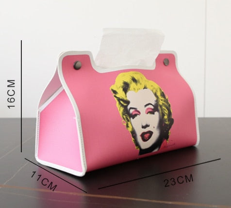 Leder Tissue Box Auto Tissue Box Hause Wohnzimmer Dekoration Schlafzimmer Küche Desktop Nordic Große Lagerung Box Serviette Halter