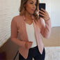 Women Thin White Blazers Spring 2023 Female Summer Blazer Long Sleeve Open Stitch OL Women